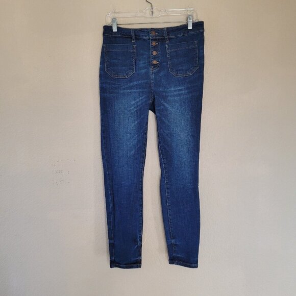 Judy Blue Denim - Judy Blue Womens High Rise Skinny Fit Jean Sz 13/31 Slimming Stretchy Button Fly